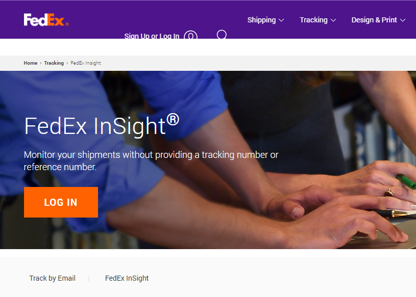 Use FedEx Insight for Shipment tracking