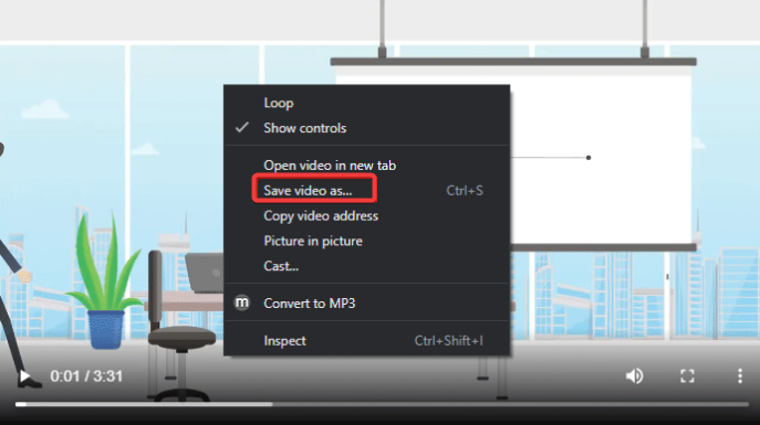 Saving downloaded Youtube video by VLC media player